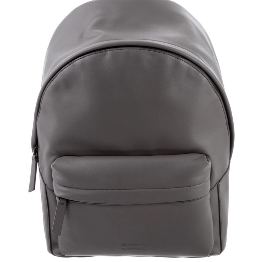 Uri Minkoff Leather Ace Backpack gray
